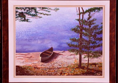 Awaiting the Morning Paddle, 16" x 20" O/C - SOLD