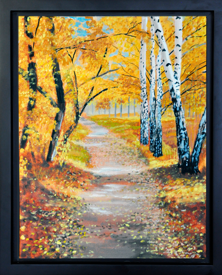 Autumn Trail, 11′ x 14″, O/C - $200.00