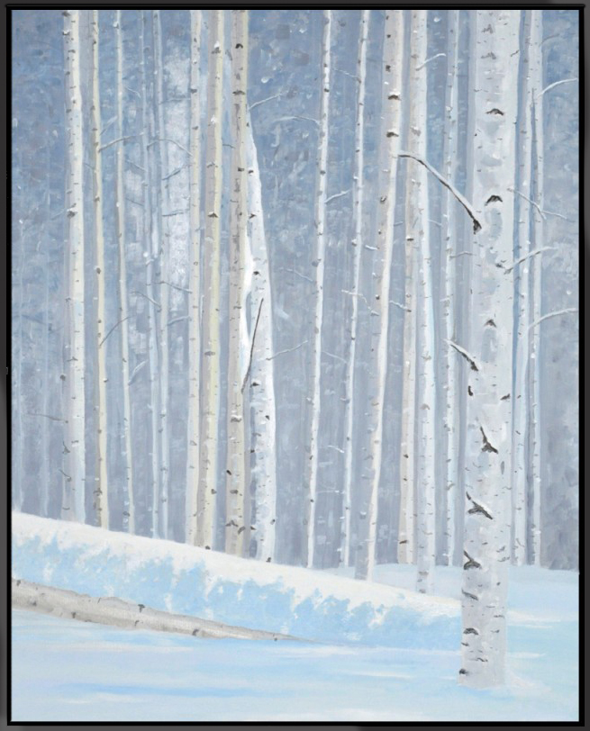 Winter Birch, 20″ x 30″ O/C – SOLD